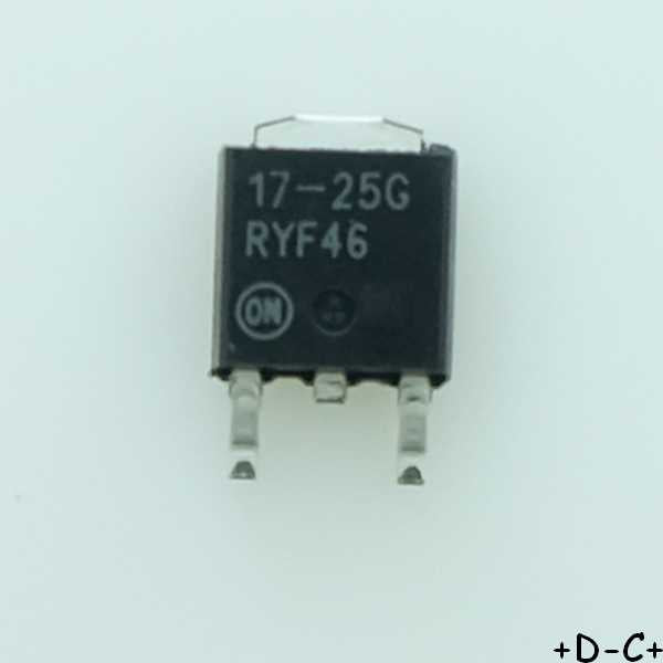 NCP1117DT25G LDO Regulator +2.5V 1A DPAK ONS RoHS