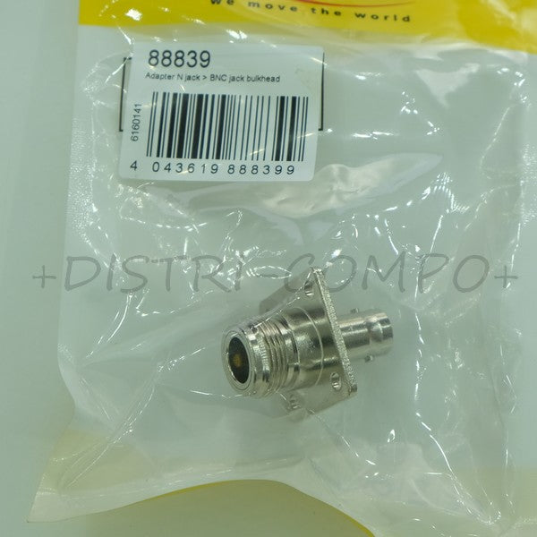 Adaptateur N femelle vers BNC femelle Delock 88839