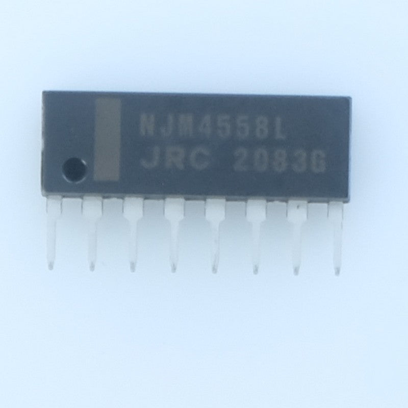 NJM4558L Double amplificateur opérationnel SIP-8 ±4 à ±18V 3MHz JRC - Distri-Compo