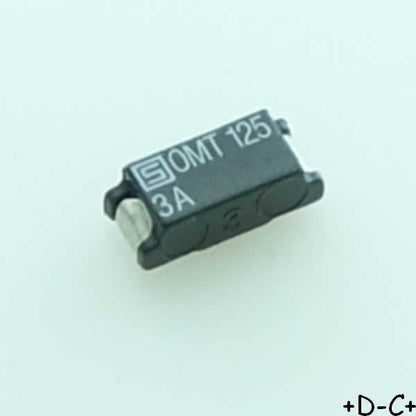 Fusible SMD 3A temporisé 125V 7.4x3.1mm OMT125 Schurter
