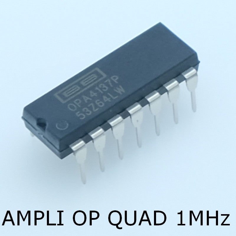 OPA4137P Quad 36V 1MHz RRI Operational Amplifier PDIP-14 Texas