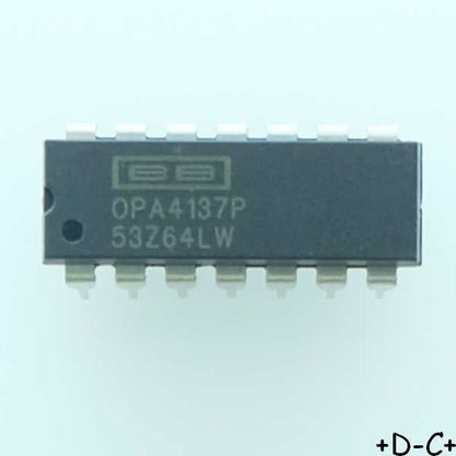 OPA4137P Quad 36V 1MHz RRI Operational Amplifier PDIP-14 Texas RoHS