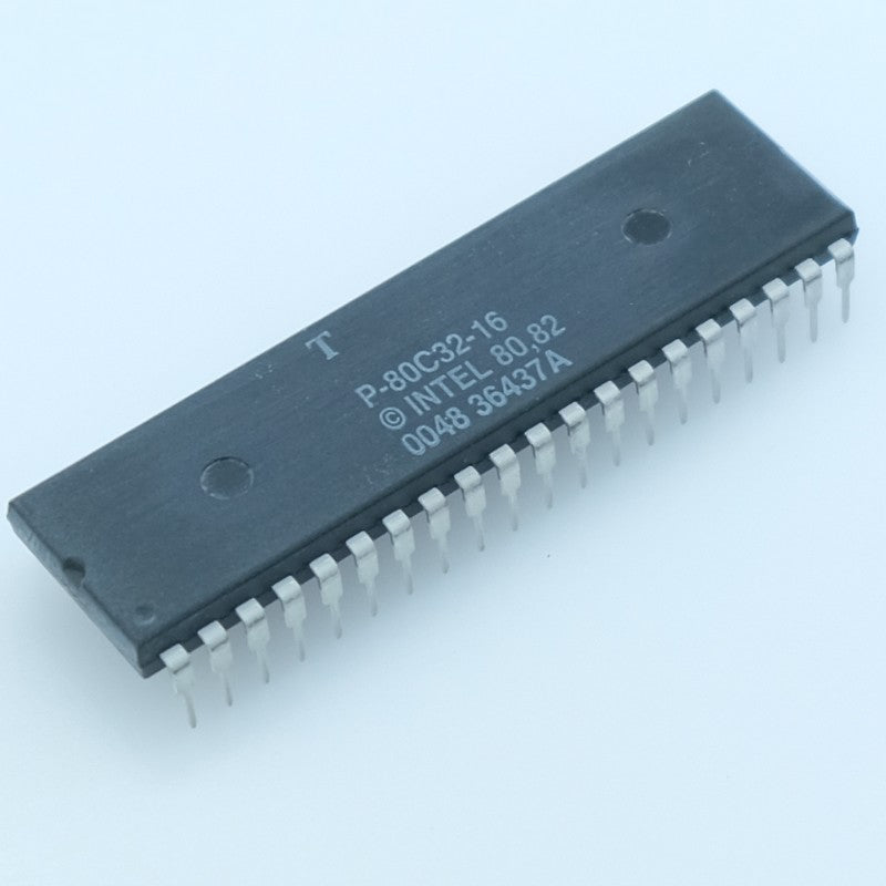 P80C32-16 MCU CMOS 8 bits compatible 80C51 16MHz 256B RAM ROM DIP-40 Intel