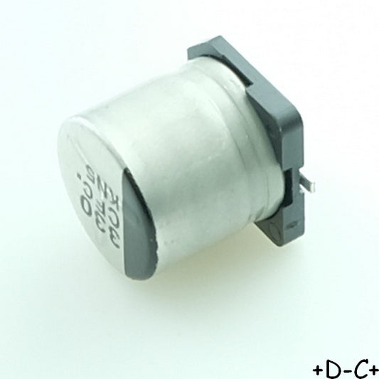 Condensateur 100µF 4V electrolytic 5x5.4mm SMD 85° 20% EDK Kemet