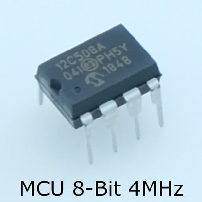 PIC12C508A-04I/P MCU 8 bits OTP 4MHz Microchip