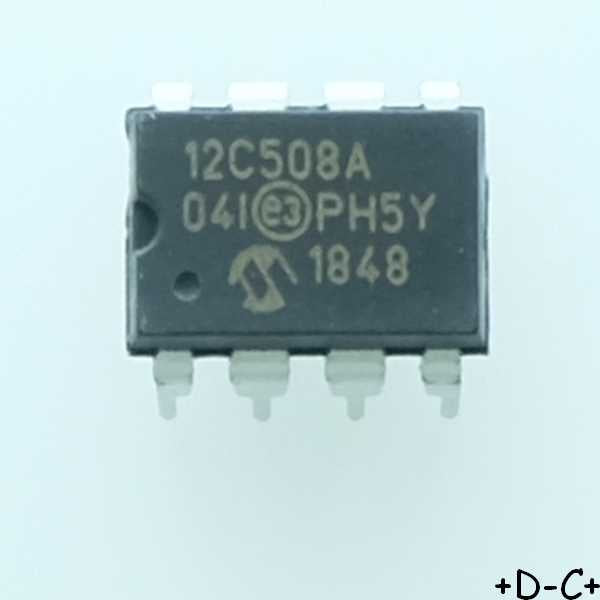 PIC12C508A-04I/P Microcontroleur Microchip DIP-8 RoHS