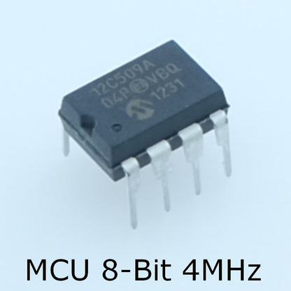 PIC12C509A-04P Microcontroleur Microchip DIP-8 - Distri-Compo