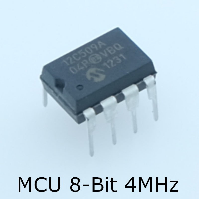 PIC12C509A-04P Microcontroleur Microchip DIP-8 - Distri-Compo