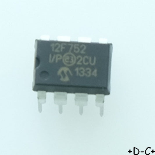 PIC12F752-I/P MCU 8 bit 20MHz DIP-8 Microchip