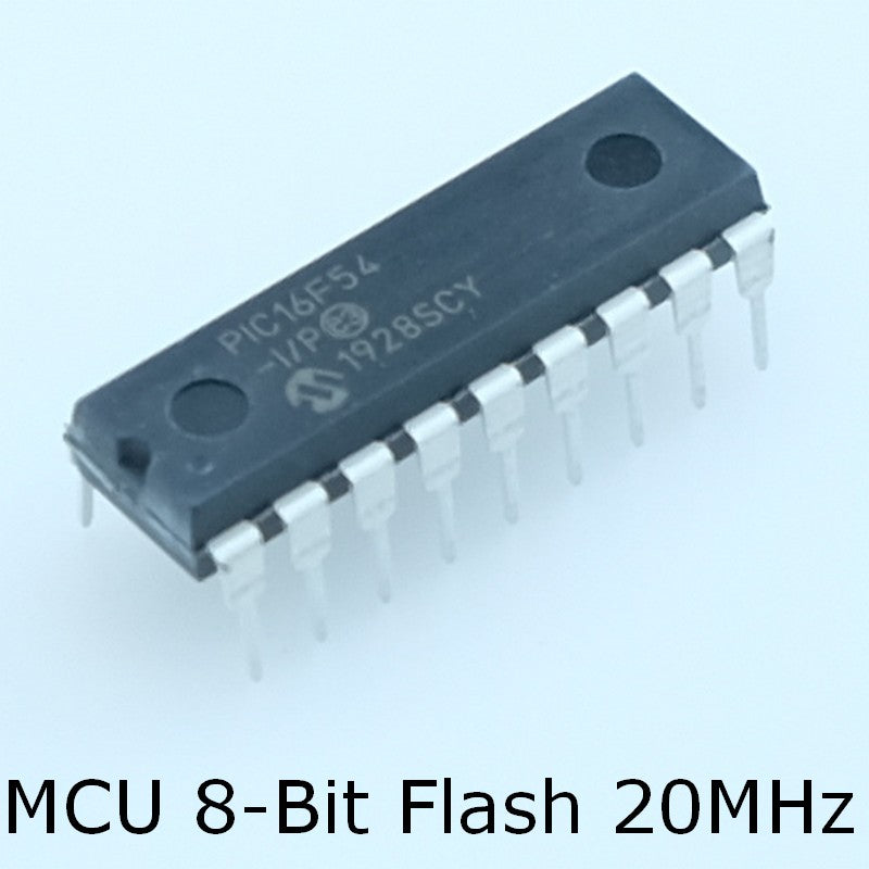 PIC16F54-I/P MCU 8 bits FLASH 20MHz 768byte DIP-18 Microchip