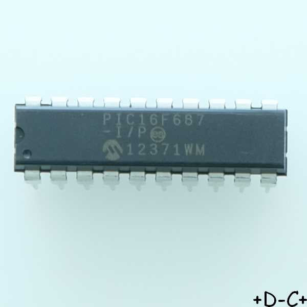 PIC16F687-I/P Microcontrolleur DIP-20 Microchip RoHS
