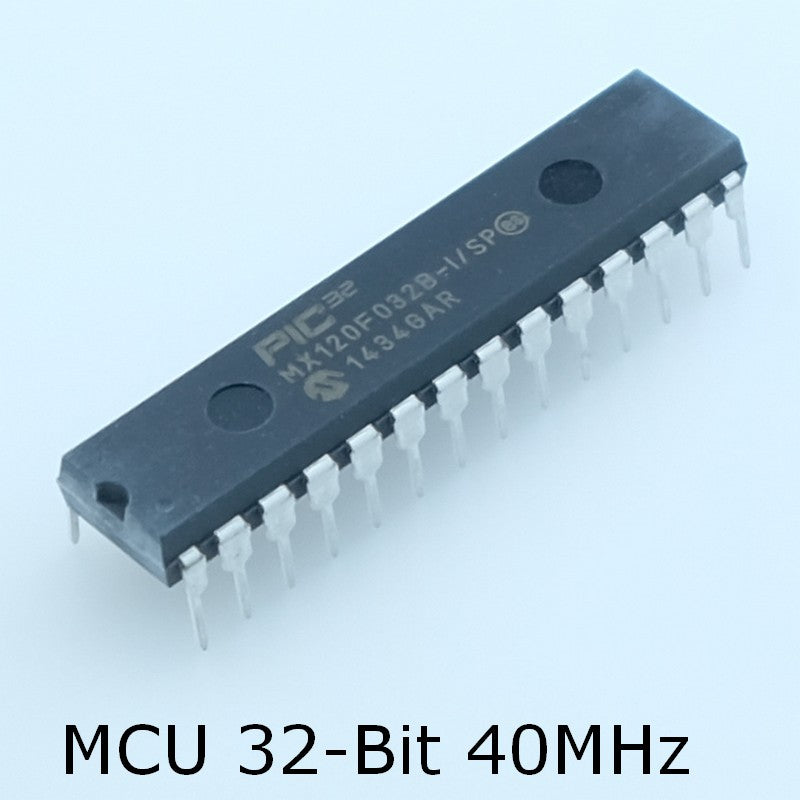 PIC32MX120F032B-I/SP MCU 32-bit MIPS32 M4K RISC DIP-28 Microchip