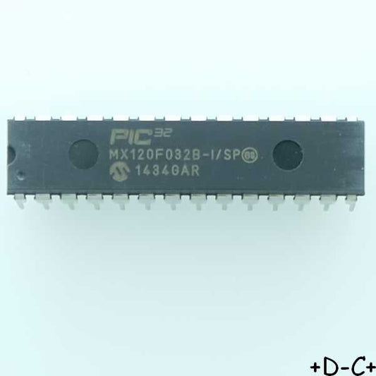 PIC32MX120F032B-I/SP MCU 32-bit MIPS32 M4K RISC DIP-28 Microchip RoHS