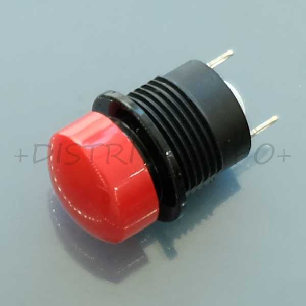 Commutateur poussoir dome rouge SPST N.C. 5A 32VDC PNP8S3T2W03QE CK - Distri-Compo