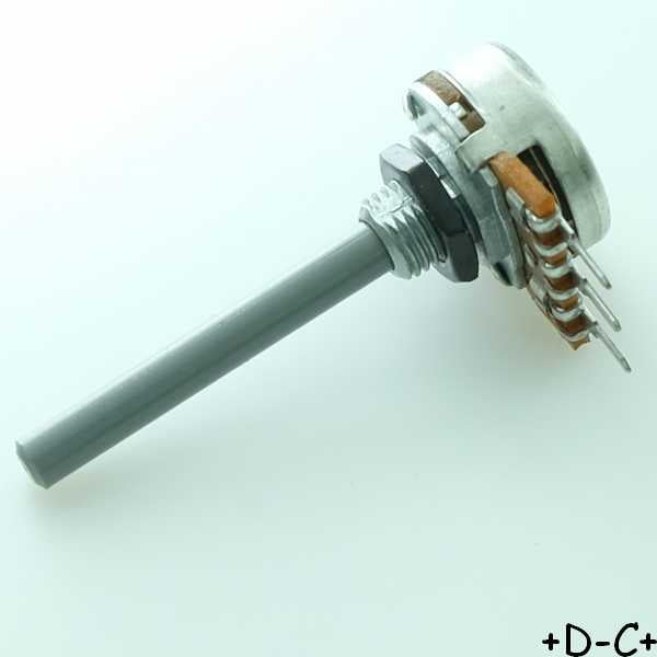 Potentiomètre 100ohm rotatif linéaire 4mm mono 0.25W Omeg