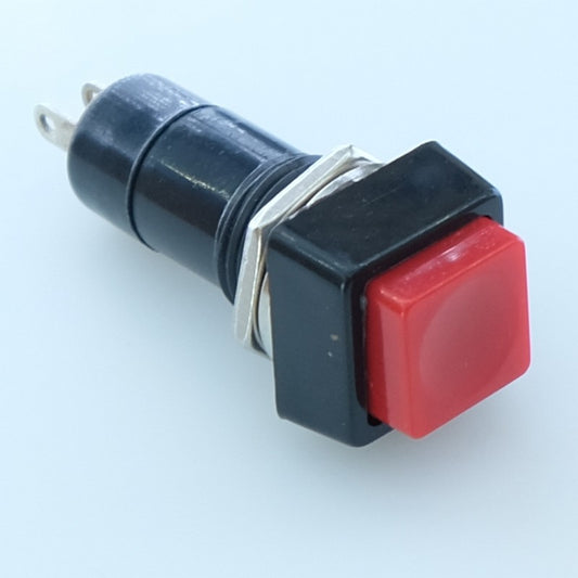 Poussoir carré rouge 3A 125VAC 1A 250VAC ON OFF - push ON push OFF