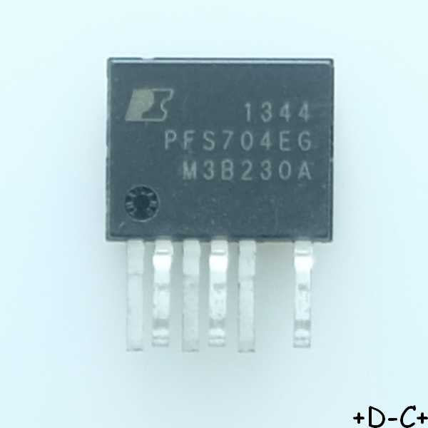 PFS704EG Controlleur PFC 90VAC 120W 7-SIP Power Integrations RoHS