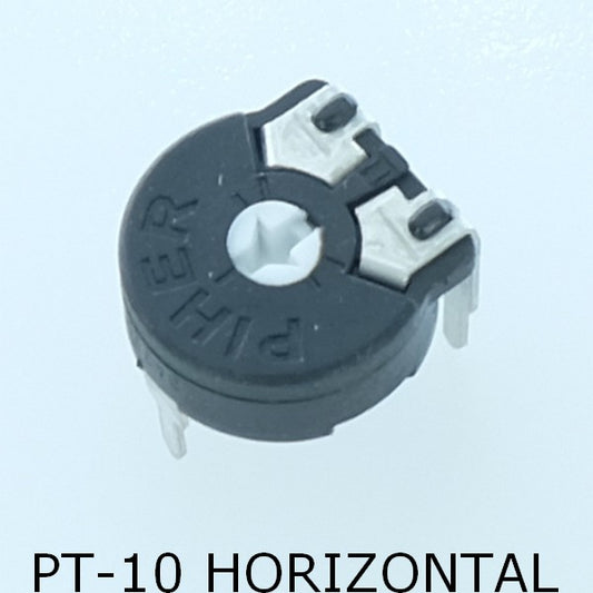 Potentiometre 5Mohm horizontal ajustable 10mm PT10 Piher - Distri-Compo