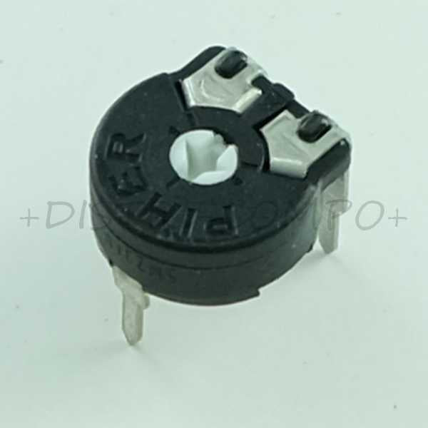 Potentiometre 250ohm horizontal ajustable 10mm PT10 Piher