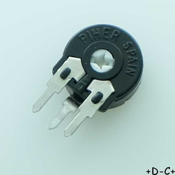 Potentiomètre 22Kohm vertical PT10 0.15W 20% PT10LH01-223A2020 Piher (lot de 5) - Distri-Compo
