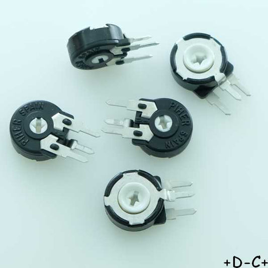 Potentiomètre 4.7Kohm vertical PT10 0.15W 20% PT10LH01-472A2020 Piher (lot de 5)