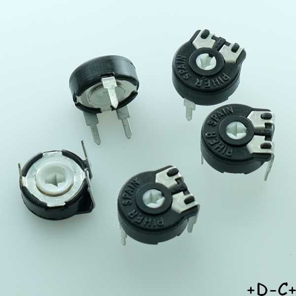Potentiomètre 47Kohm horiz PT10 0.15W 20% PT10LV10-473A2020 Piher (lot de 5) - Distri-Compo