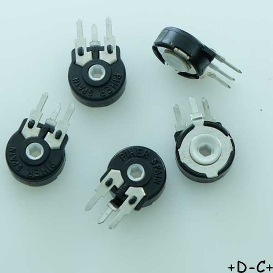 Potentiomètre 470Kohm vertical PT10 0.15W 20% PT10MH01-474A2020 Piher (lot de 5) - Distri-Compo