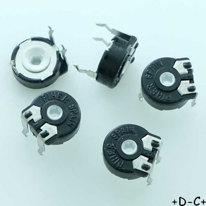 Potentiomètre 100Kohm horizontal 0.15W 20% PT10MV11-104A2020 Piher (lot de 5)