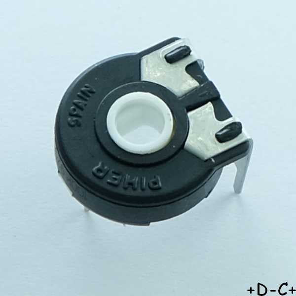 Potentiomètre 100Kohm horizontal 20% 0.25W PT15GV12-104A2020 Piher