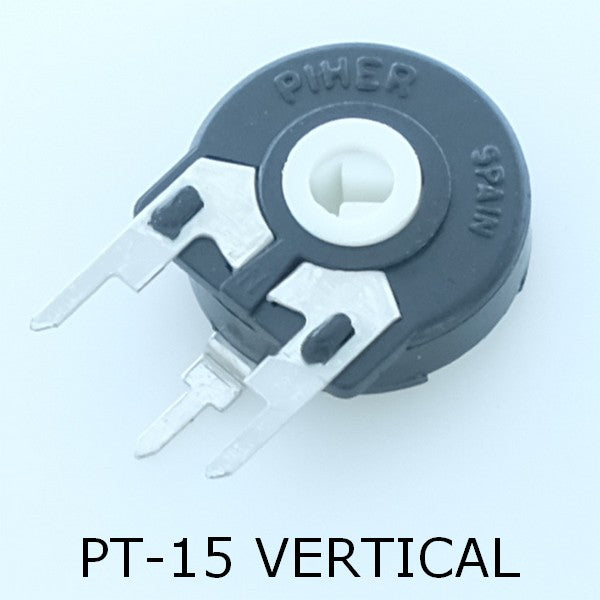 Potentiometre 500ohm vertical ajustable 15mm PT15 0.25W Piher