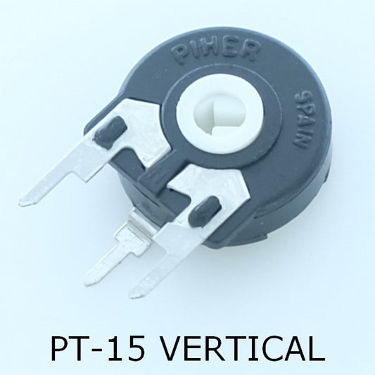 Potentiometre 100ohm vertical ajustable 15mm PT15 0.25W Piher