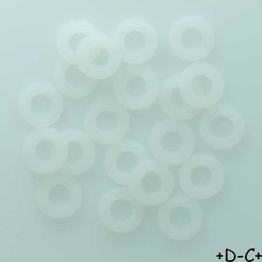Rondelles plates Nylon M4 (lot de 20)