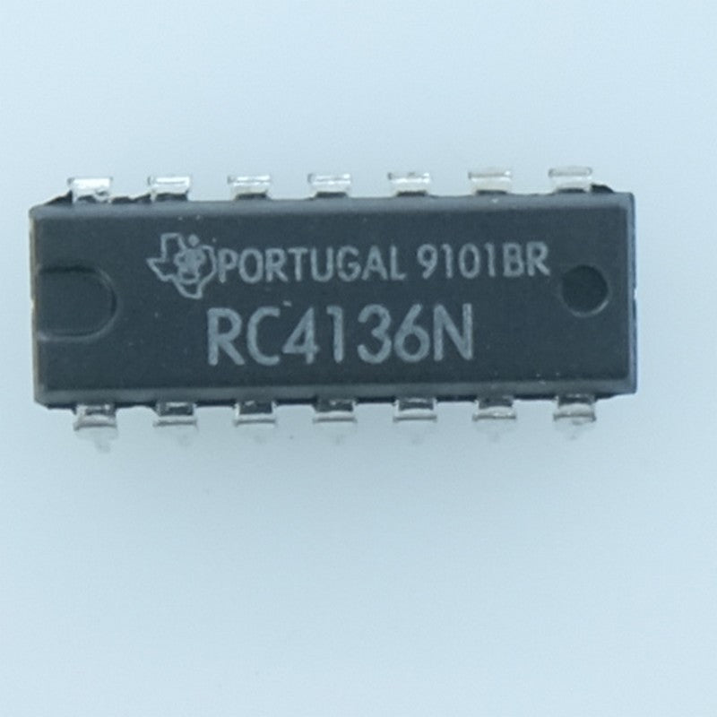 RC4136N Amplificateur opérationnel quadruple 3MHz DIP-14 Texas