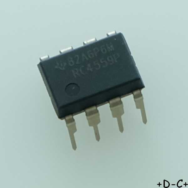 RC4559P Amplificateur opérationnel double DIP-8 Texas Instruments