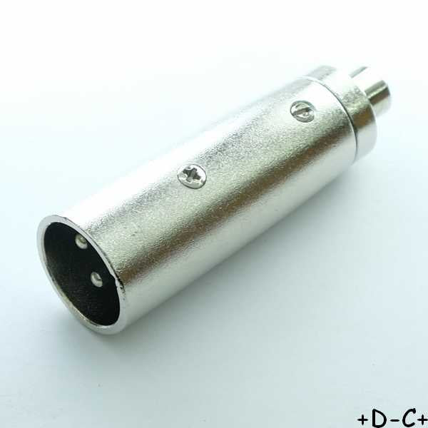 Adaptateur XLR mâle vers RCA femelle RND