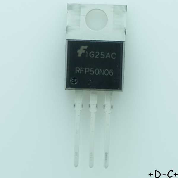 RFP50N06 Transistor Mosfet N 50A 60V TO-220 Fairchild RoHS