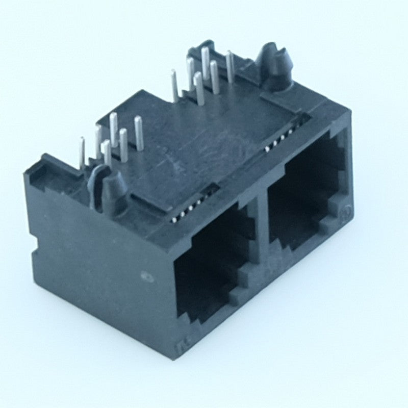 Connecteur modulaire coudé femelle 6P6C PCB RJE0166002 Amphenol - Distri-Compo