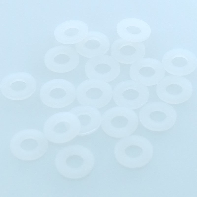 Rondelles plates nylon M4 (lot de 20)