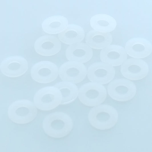Rondelles plates nylon M4 (lot de 20) - Distri-Compo
