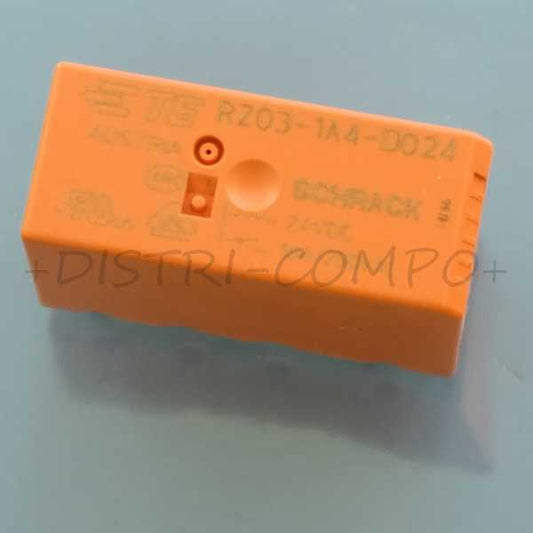 Relais de puissance PCB 24VDC 16A SPST-NO 29x12.7x15.7mm RZ03-1A4-D024 TE RoHS