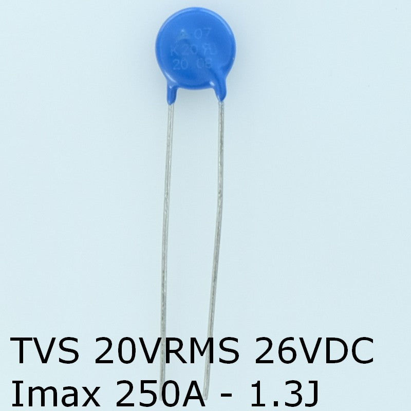 S07K20 Varistance TVS 20V 26V 7mm 10% pas5 Epcos