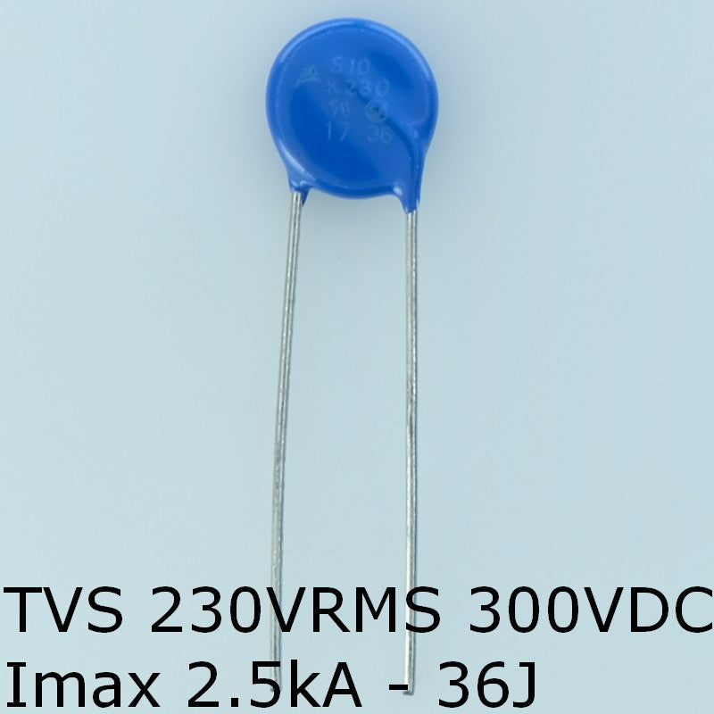 S10K230 Varistance TVS 230V 300V 10mm 10% pas7.5 Epcos