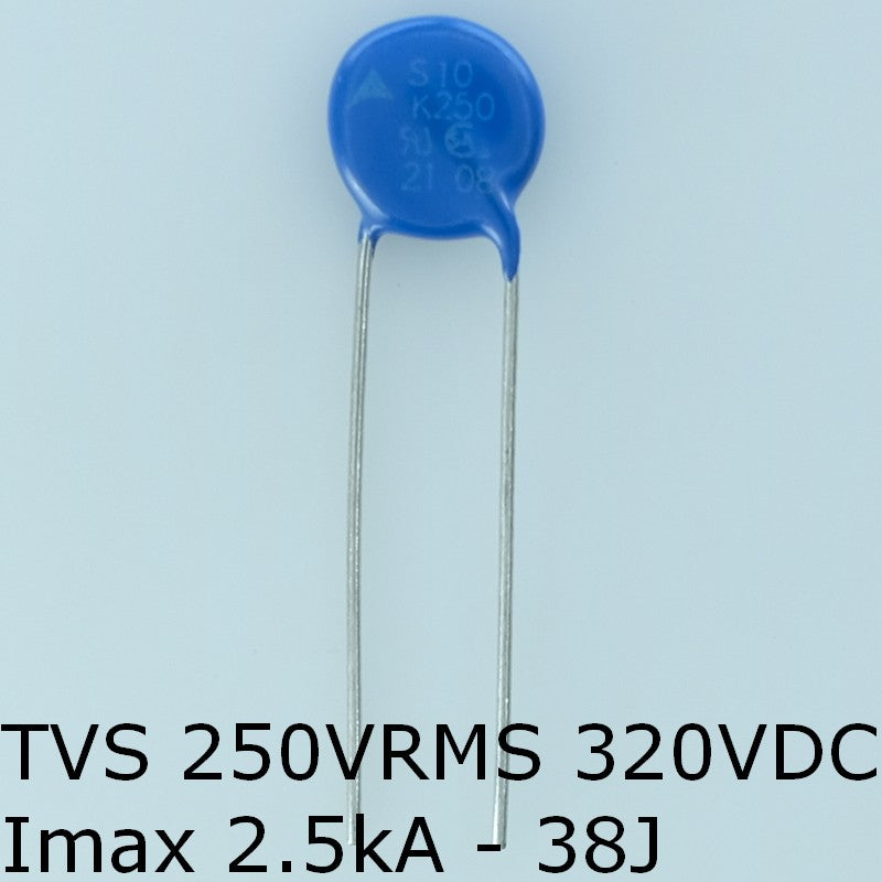 S10K250 Varistance TVS 250V 320V 10mm 10% pas7.5 Epcos