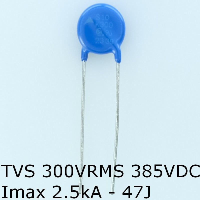 S10K300 Varistance TVS 300V 385V 10mm 10% pas7.5 Epcos