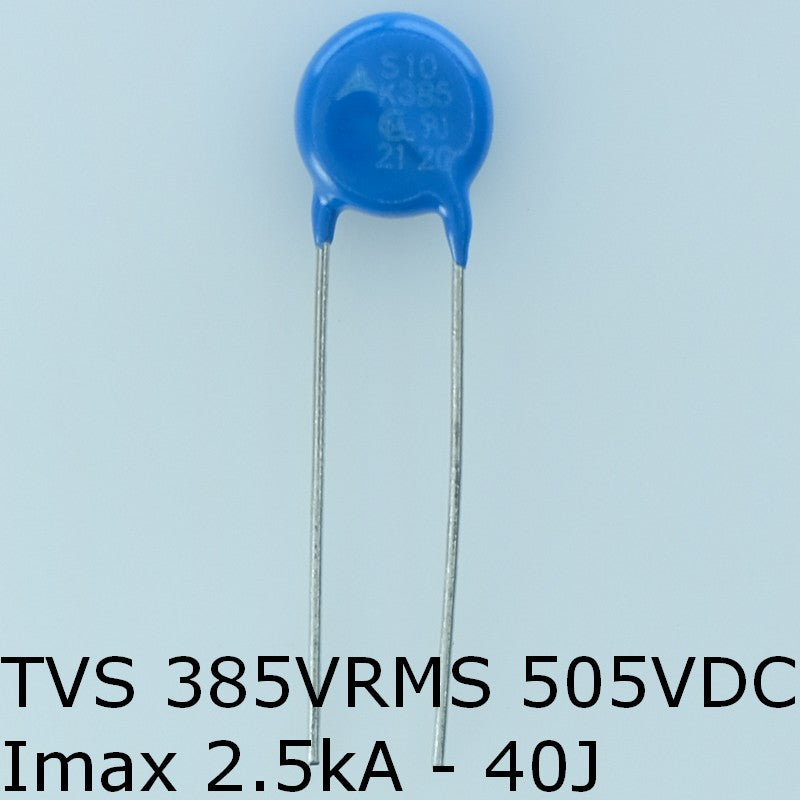 S10K385 Varistance TVS 385V 505V 10mm 10% pas7.5 Epcos