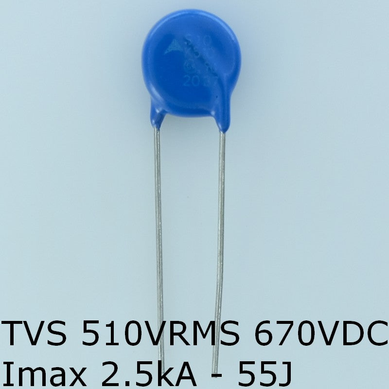 S10K510 Varistance TVS 510V 670V 10mm 10% pas7.5 Epcos