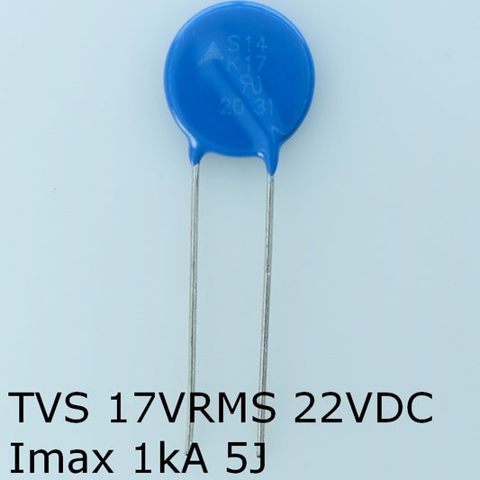 S14K17 Varistance TVS 17V 22V 14mm 10% pas7.5 Epcos