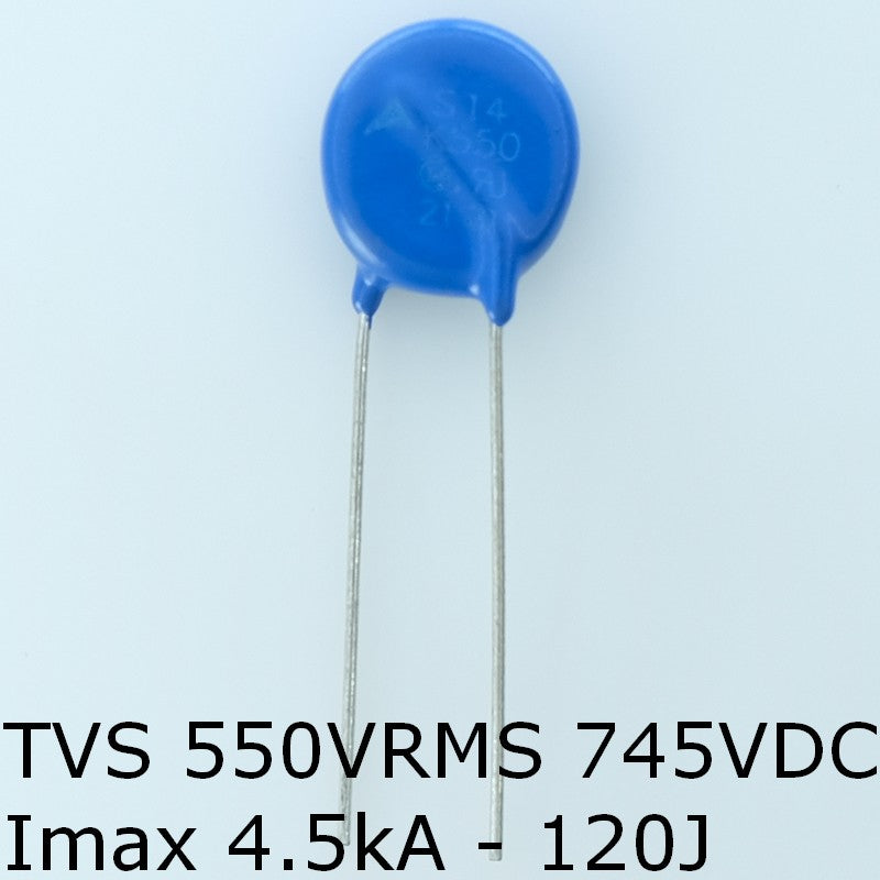 S14K550 Varistance TVS 550V 745V 14mm 10% pas7.5 Epcos