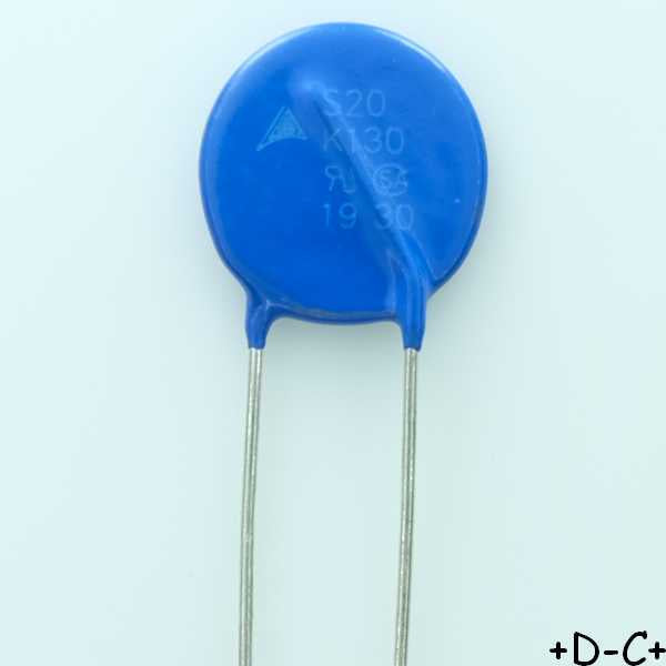 S20K130 Varistance TVS 130V 170V 20mm 10% pas10 Epcos RoHS