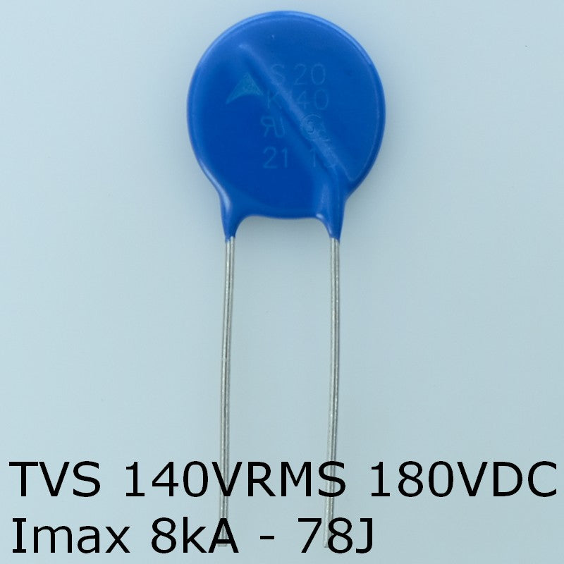 S20K140 Varistance TVS 140V 180V 20mm 10% pas10 Epcos